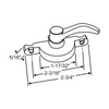 Truth Hardware Window Sash Lock - 2-3/16" - Face Mounted