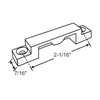 Truth Hardware "EntryGard" Window Sash Lock Keeper - 2 - 1/16"