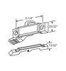 Window Sash Lock and Keeper - 2 - 1/4"
