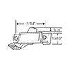 Alenco Window Sash Lock - 2-1/4" - Keeperless