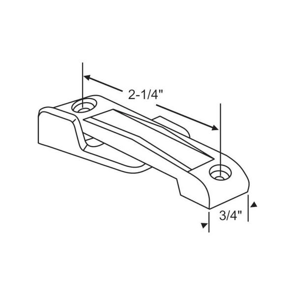 Pacesetter Window Sash Lock - 2 - 1/4"