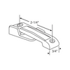 Pacesetter Window Sash Lock - 2 - 1/4"