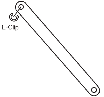 Peachtree Ariel Casement Operator Drag Link E-Clip