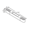 Sliding Patio Door Mortise Latch Keeper