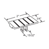 Vinyl Building Products Tilt Latch Thumb Button Actuator