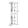 Sliding Patio Door Multi-Point Mortise Lock Keeper