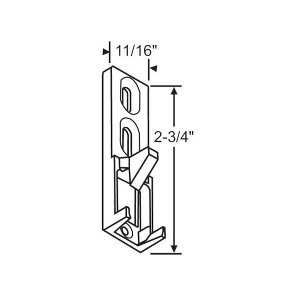 Quaker Sliding Patio Door Latch Keeper