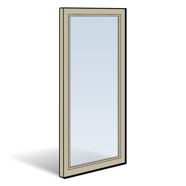 Andersen Stationary Panel Sandtone Exterior with Pine Interior Low-E Tempered Glass Size 26611 | WindowParts.com.