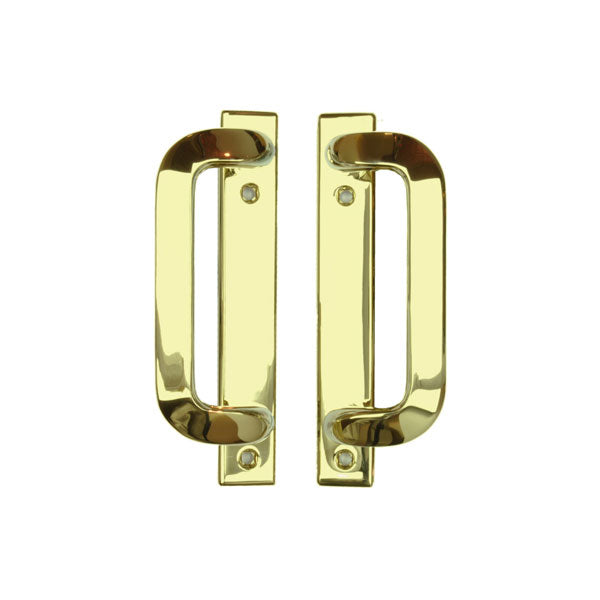 Andersen Anvers 4-Panel Gliding Door Exterior Hardware Set in Bright Brass (Half-Kit)