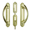 Andersen Whitmore 2-Panel Gliding Door Hardware Set in Bright Brass
