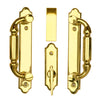 Andersen "Covington" Style ( 2-Panel) Gliding Door Hardware Set in Bright Brass