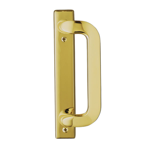 Andersen Anvers 2-Panel Gliding Door Exterior Hardware Set in Bright Brass (Half-Kit)