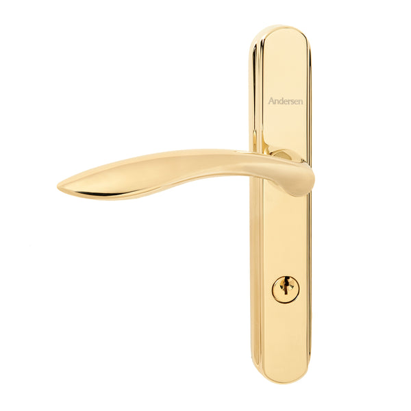 Andersen Storm Door Handle Assembly in Bright Brass, Satin Nickel or