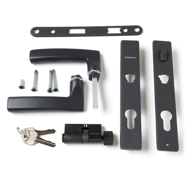 Andersen Storm Door Hardware Set Modern Style 1 1/2" Thick Aluminu