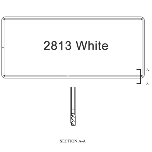 Sash Weatherstrip Size 2813 White | WindowParts.com.