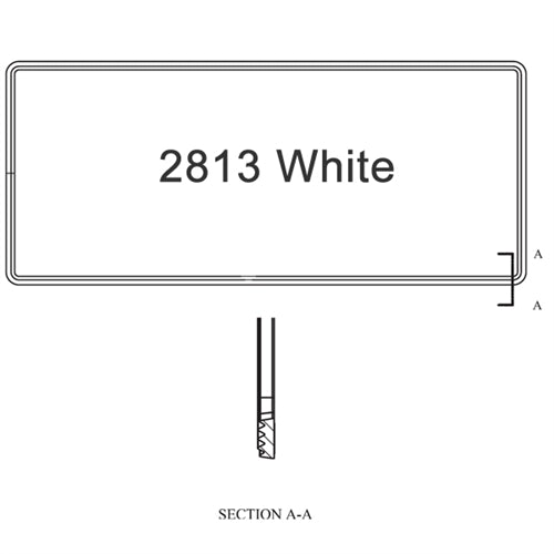 Sash Weatherstrip Size 2813 White | WindowParts.com.