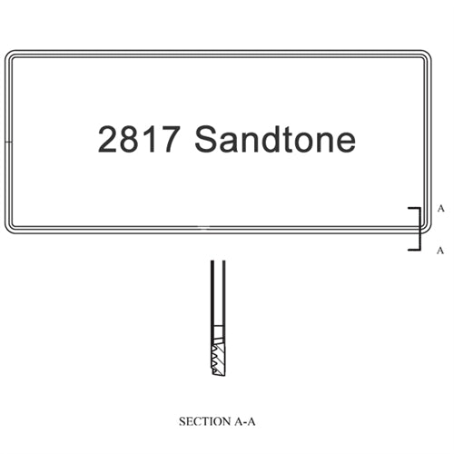 Sash Weatherstrip Size 2817 Sandtone | WindowParts.com.