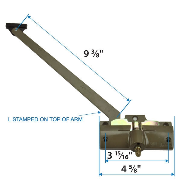 Andersen #7191-32 Operator  ( Left Hand ) with 9-3/8" Arm Length in Stone Color (1979 to1989) | WindowParts.com.