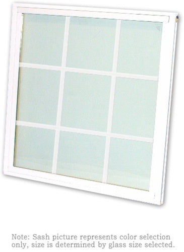 Andersen 244DH2836 200 Series Double Hung Upper Sash with White Exterior and Natural Pine Interior with Low-E High Performance Glass and Finelight Grilles | WindowParts.com.