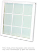 Andersen 244DH2836 200 Series Double Hung Upper Sash with White Exterior and Natural Pine Interior with Low-E High Performance Glass and Finelight Grilles | WindowParts.com.