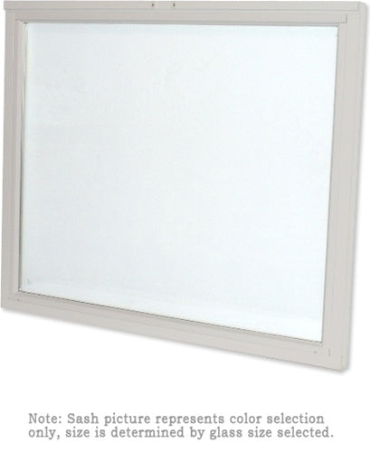 Andersen 244DH1860 200 Series Double Hung Upper Sash with White Exterior and Natural Pine Interior with Low-E High Performance Glass | WindowParts.com.