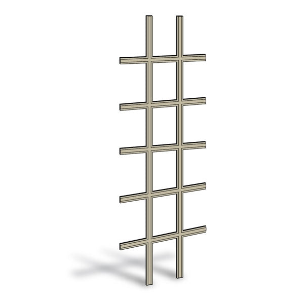 Andersen 2780 Frenchwood Hinged Colonial Grille 7/8" Sandtone Exterior Maple Interior | WindowParts.com.