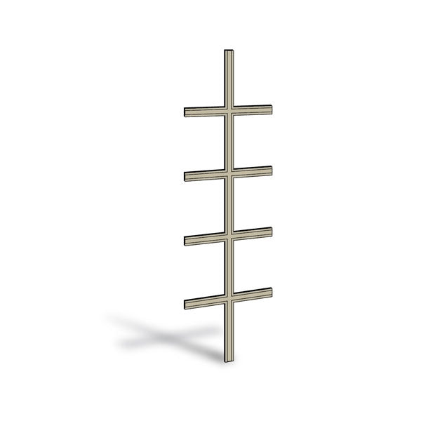 Andersen 2168 Frenchwood Hinged Colonial Grille 7/8" Sandtone Exterior Oak Interior | WindowParts.com.
