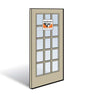 Andersen Active Right Hand Panel Sandtone Exterior with Pine Interior High-Performance Low-E4 Finelight Tempered Glass Size 3168 | WindowParts.com.