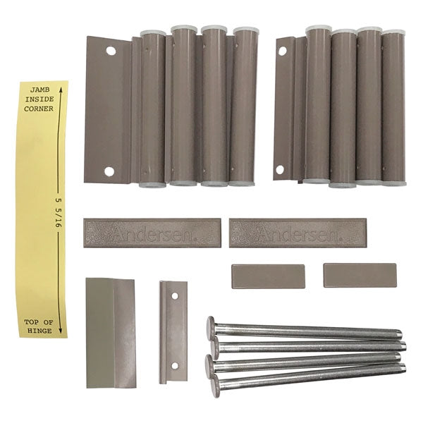 Andersen Double Door Installation Hardware Package for 68 and 611 Doors in Sandtone | WindowParts.com.