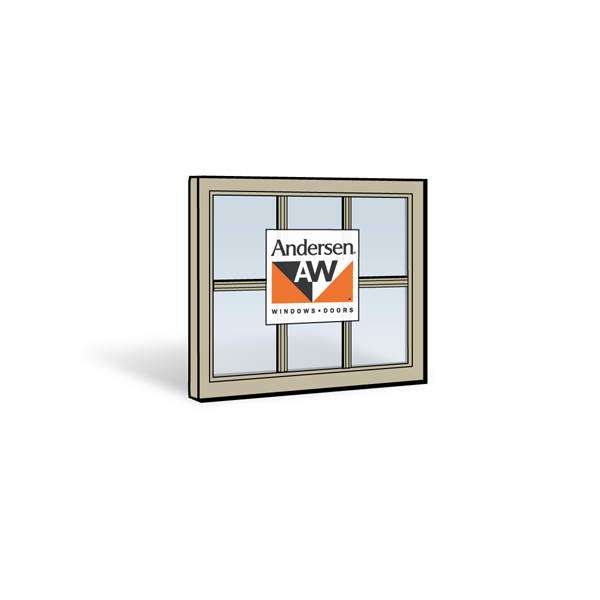Andersen 2846 Upper Sash with Sandtone Exterior and Sandtone Interior with Dual-Pane Finelight Glass | WindowParts.com.