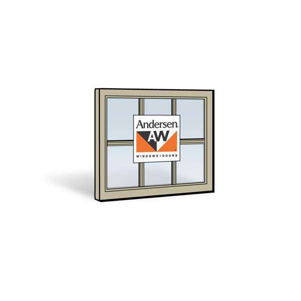 Andersen 2852 Upper Sash with Sandtone Exterior and Sandtone Interior with Dual-Pane Finelight Glass | WindowParts.com.