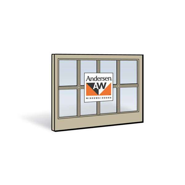 Andersen 3046 Lower Sash with Sandtone Exterior and Sandtone Interior with Dual-Pane Finelight Glass | WindowParts.com.