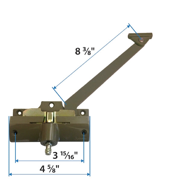 Andersen Straight Arm Operator (Right Hand) with 8-3/8" Arm Length in Stone Color (1974-1995) | WindowParts.com.