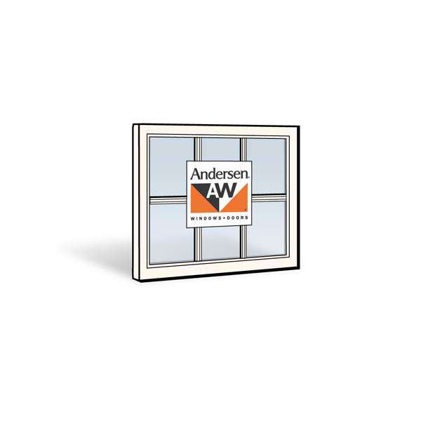 Andersen 2446 Upper Sash with White Exterior and White Interior with Dual-Pane Finelight Glass | WindowParts.com.