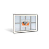 Andersen 3452 Upper Sash with White Exterior and White Interior with Dual-Pane Finelight Glass | WindowParts.com.