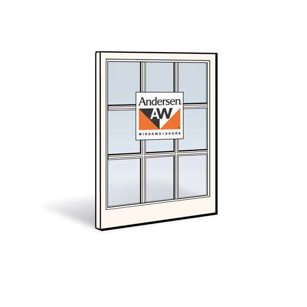 Andersen 2856C Lower Sash with White Exterior and White Interior with Dual-Pane Finelight Glass | WindowParts.com.