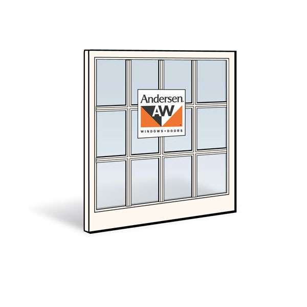 Andersen 3056C Lower Sash with White Exterior and White Interior with Dual-Pane Finelight Glass | WindowParts.com.