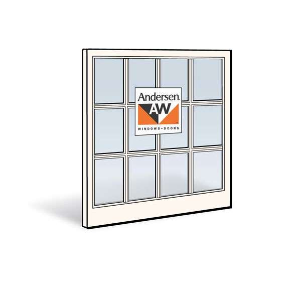Andersen 3456C Lower Sash with White Exterior and Natural Pine Interior with Low-E4 Finelight Glass | WindowParts.com.