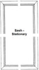 Andersen G436-S Gliding Window Stationary Sash in White Color | WindowParts.com.