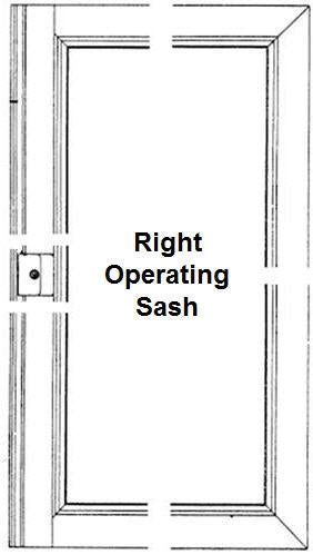 Andersen G805-R Gliding Window Operating Sash in White Color | WindowParts.com.