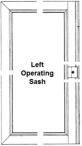 Andersen G64-L Gliding Window Operating Sash in White Color | WindowParts.com.