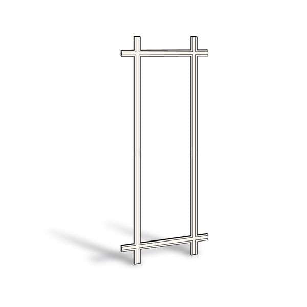 Andersen 21611 Frenchwood Hinged Prairie Grille 7/8" White Exterior White Interior | WindowParts.com.