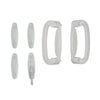 Andersen Tribeca 4-Panel Gliding Door Interior Hardware Set in White(Half-Kit) | WindowParts.com.