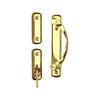 Andersen Newbury 2-Panel Gliding Door Interior Hardware Set in Bright Brass(Half-Kit) | WindowParts.com.