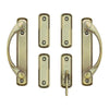 Andersen Newbury 4-Panel Gliding Door Interior Hardware Set in Antique Brass(Half-Kit) | WindowParts.com.