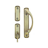 Andersen Newbury 2-Panel Gliding Door Interior Hardware Set in Antique Brass(Half-Kit) | WindowParts.com.