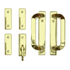 Andersen Anvers 4-Panel Gliding Door Interior Hardware Set in Bright Brass(Half-Kit) | WindowParts.com.