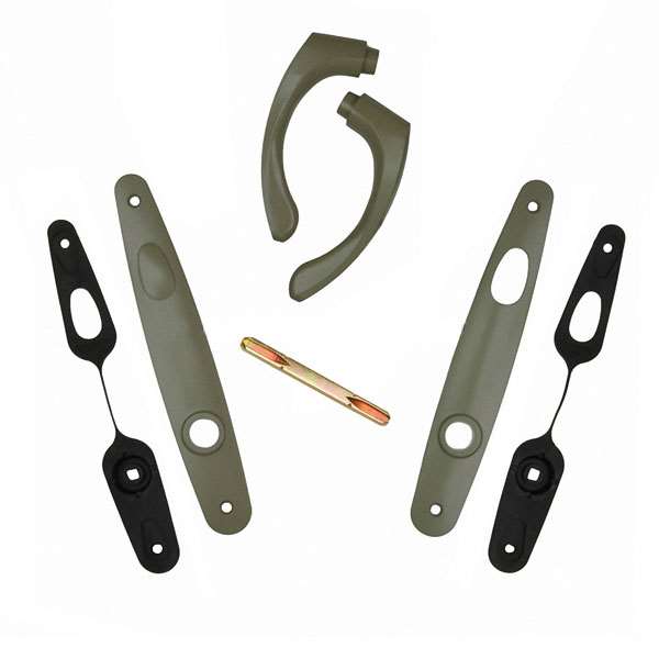 Andersen Tribeca Style (Double Active) Exterior Hardware Set in Stone - Half Kit | WindowParts.com.