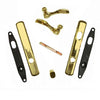 Andersen Newbury Style (Double Active) Exterior Hardware Set in Bright Brass - Half Kit | WindowParts.com.