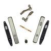 Andersen Newbury Style (Double Active) Exterior Hardware Set in Satin Nickel - Half Kit | WindowParts.com.